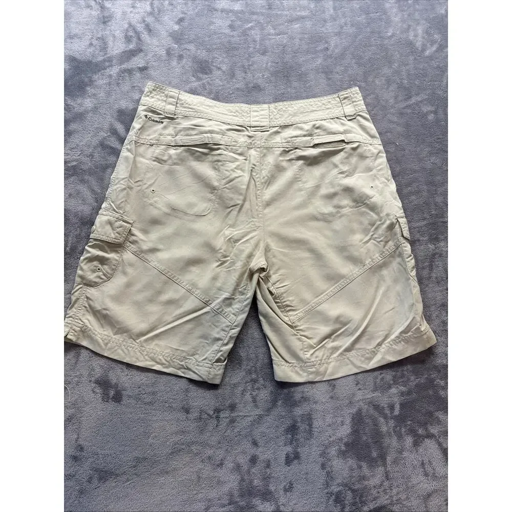 Columbia Shorts Womens 14 Beige XCQ Lightweight Utility Pocket Hiking Outdoors